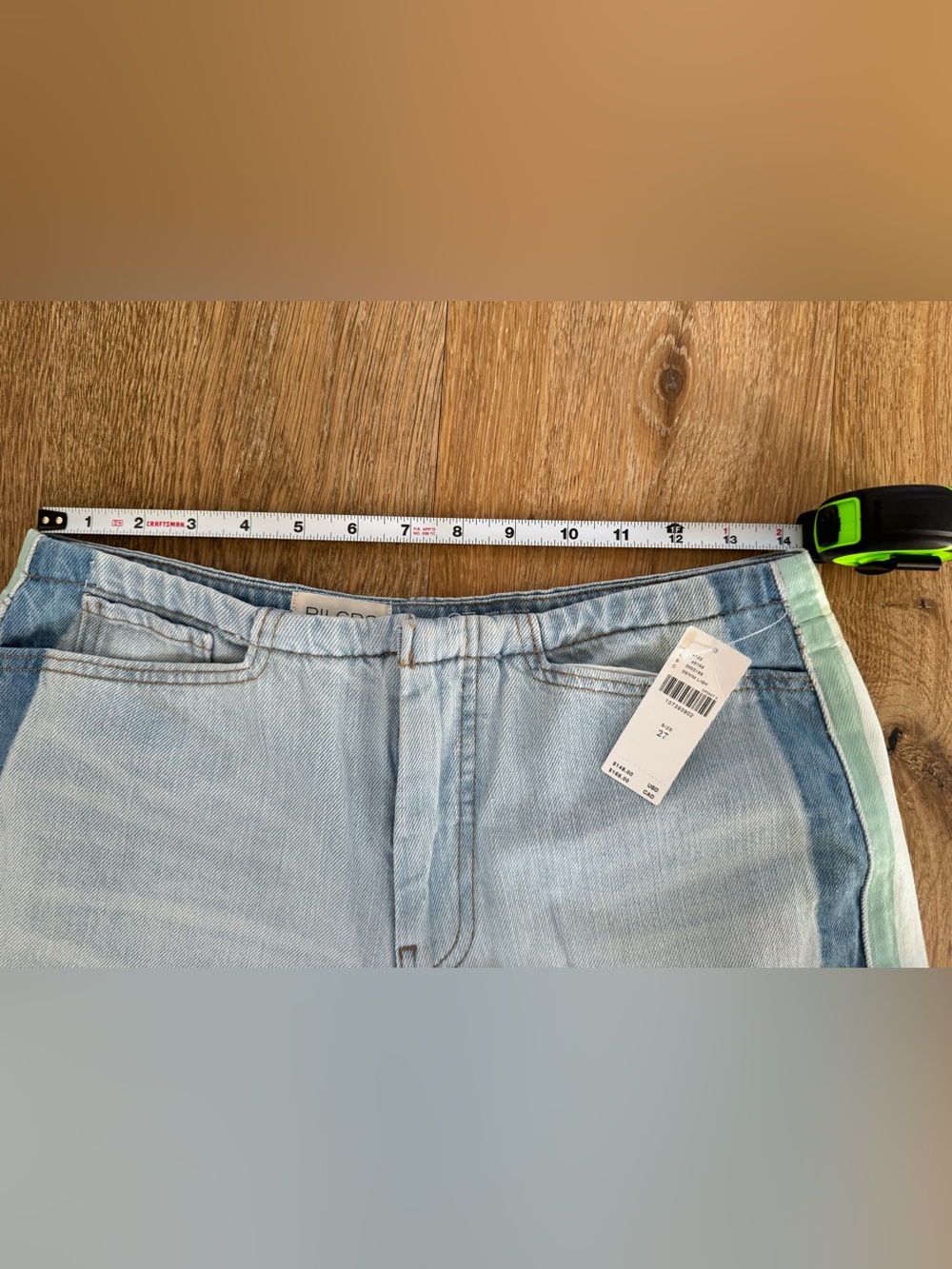 Pilcro Light Blue Wide-Leg Denim Jeans - Picture 11 of 16